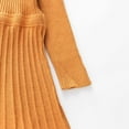 thumbnail image 6 of Povozer Girls Sweater Dress Long Sleeve Knit A Line Casual Winter Dresses(Brown,18-24M), 6 of 6
