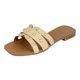 thumbnail image 1 of Sandalias de piso Exterior Piel vegana Color Beige Para Mujer De RBBASICS, 1 of 4