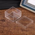 thumbnail image 3 of 10 cajas de acrílico transparente para dulces, de 8 x 8 x 6 cm, de plástico apto para uso alimentario, para embalaje de chocolates y bodas, 3 of 5