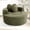 Green + Foam+Spring + Fiber Foam and Polyester Fiber Pad+4, variant on LANKANG Memory Foam Green Round Sectional Cloud Sofa Bed With Three Pillows Compact Couch For Bedroom Living Area