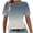 Navy, variant on Ashirexll Short Sleeve Shirts for Women Fashion Printed Short Sleeve Blouse Round Neck Casual Loose Top for Spring Summer