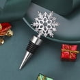 thumbnail image 6 of Snowflake Wine Bottle Stopper, Reusable Alloy Wine Cork for Christmas Party and Holiday Bar Gifts, Leakproof Decorative Stopper for Wine Bottles and Kitchen Party Accessories, 6 of 6