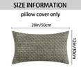 thumbnail image 6 of Unique Bargains 2Pcs Decorative Throw Pillow Covers for Sofa Grey 12" x 20", 6 of 6