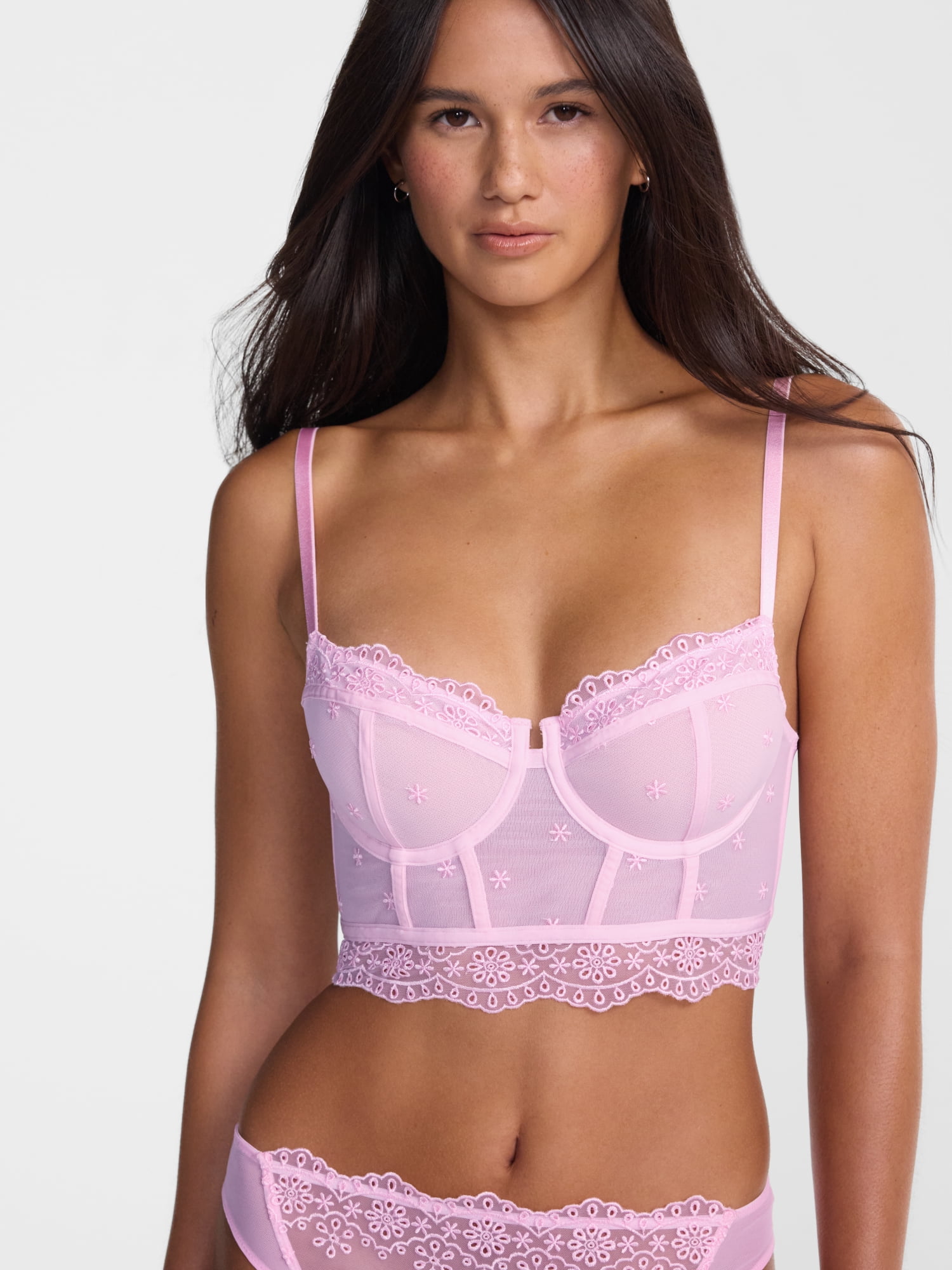 No Boundaries Women's Embroidery Lace Set, Sizes XS-XXXL