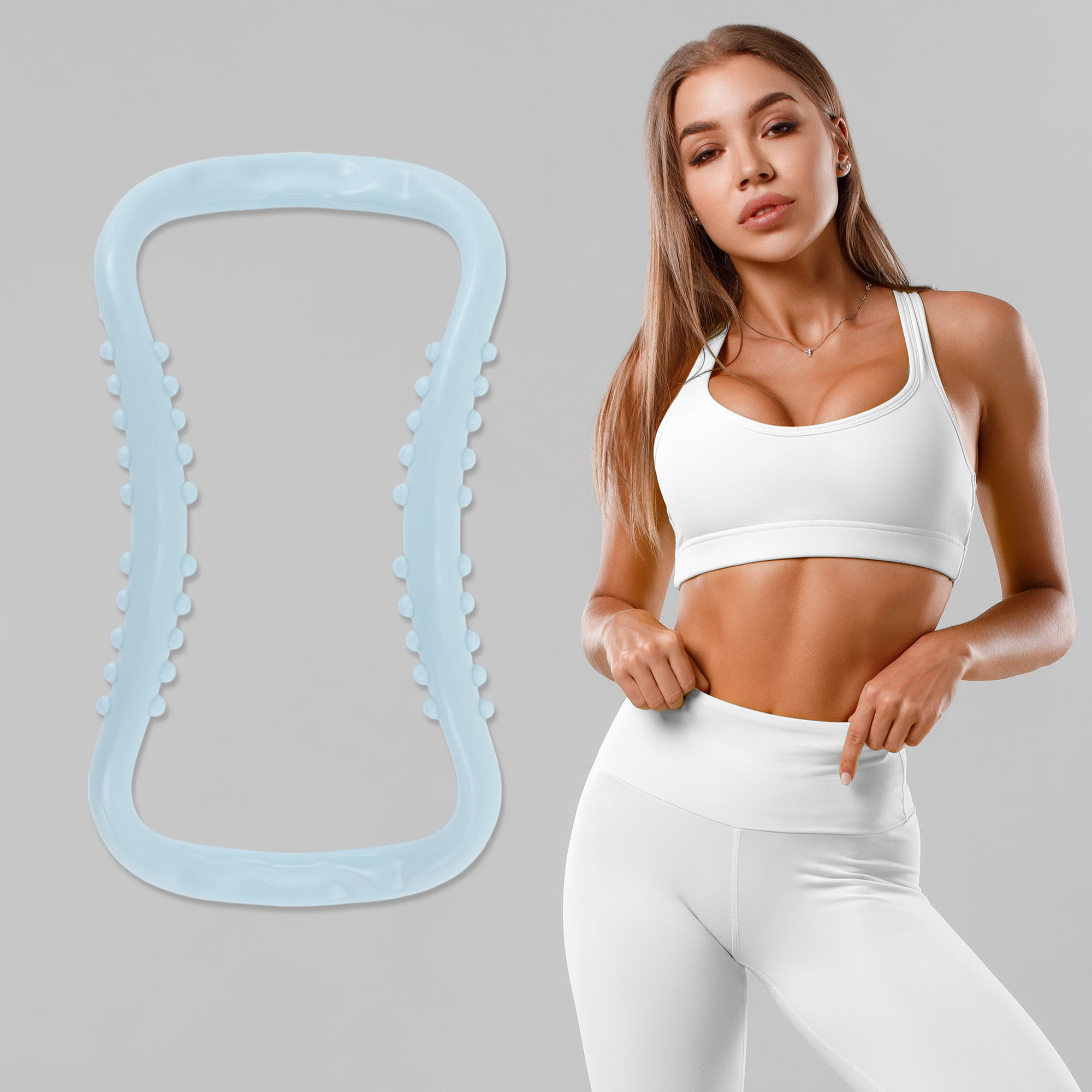 Unique Bargains Yoga Ring Exercises for Yoga and Home Fitness Blue