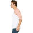 thumbnail image 2 of Bella + Canvas Unisex Jersey 3/4 Sleeve Baseball Tee C3200, 2 of 3