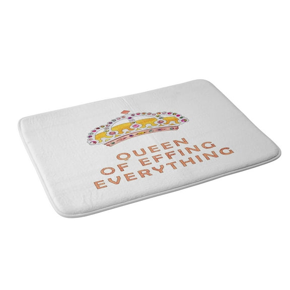 Society6 Bianca Green Her Daily Motivation Copper Bath Mat 34" x 21"