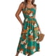 thumbnail image 1 of Vestidos de Verano para Mujer 2025, Vestido Informal con Tirantes Finos, Volantes, Plisado y Estampado Floral Fluido Verde XL, 1 of 10