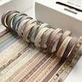 thumbnail image 5 of YUBX Vintage Washi Tape Set 20 Rolls Skinny Retro Masking Decorative Tapes, 5 of 6