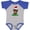 Baseball Heather and Royal, variant on Inktastic Christmas Dachshund Dog Santa Boys or Girls Baby Bodysuit
