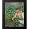 thumbnail image 2 of Pissarro, Camille 20x24 Black Modern Framed Museum Art Print Titled - The Gardener - Old Peasant with Cabbage, 2 of 5