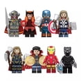 thumbnail image 2 of Super Heroes Black Wonder Thor Iron Capitán Flash Panther Cyborg Mini Construcción Bloque Figura Juguetes Gao Jiahui unisex, 2 of 2