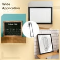 thumbnail image 6 of 8 Pcs Foldable Picture Frame Back Stand, Black Iron Easel Brackets, Self-Adhesive Design for 8.66- 14.17 in / 22-36 cm Frames, 6 of 6