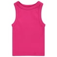 thumbnail image 5 of BTween Girls 4 Pack Ribbed Tank Tops Sleeveless Cotton Blend Tees for Everyday Wear, Layering, or Summer Outfits, Pink, 10, 5 of 5