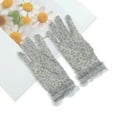 thumbnail image 5 of Unique Bargains 1 Pair Sunblock Mittens Leopard Sun Block Driving Gloves for Women Gray Blue, 5 of 5