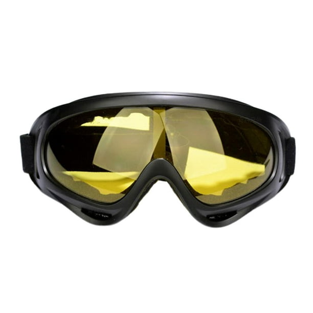 Gafas de esquí, gafas de snowboard para motocicleta unisex, gafas de nieve con amarillo