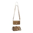 thumbnail image 3 of ZZkhGO Versatile Leather Handbag, Hanging Strap Backpack with Carrying Handle Card Slot, Convertible Purse for Daily Commute Travel Office, Brown, 3 of 7