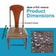 thumbnail image 4 of Dznils Fundas de asiento de silla de plástico transparente impermeables para comedor, juego de 4, 4 of 11