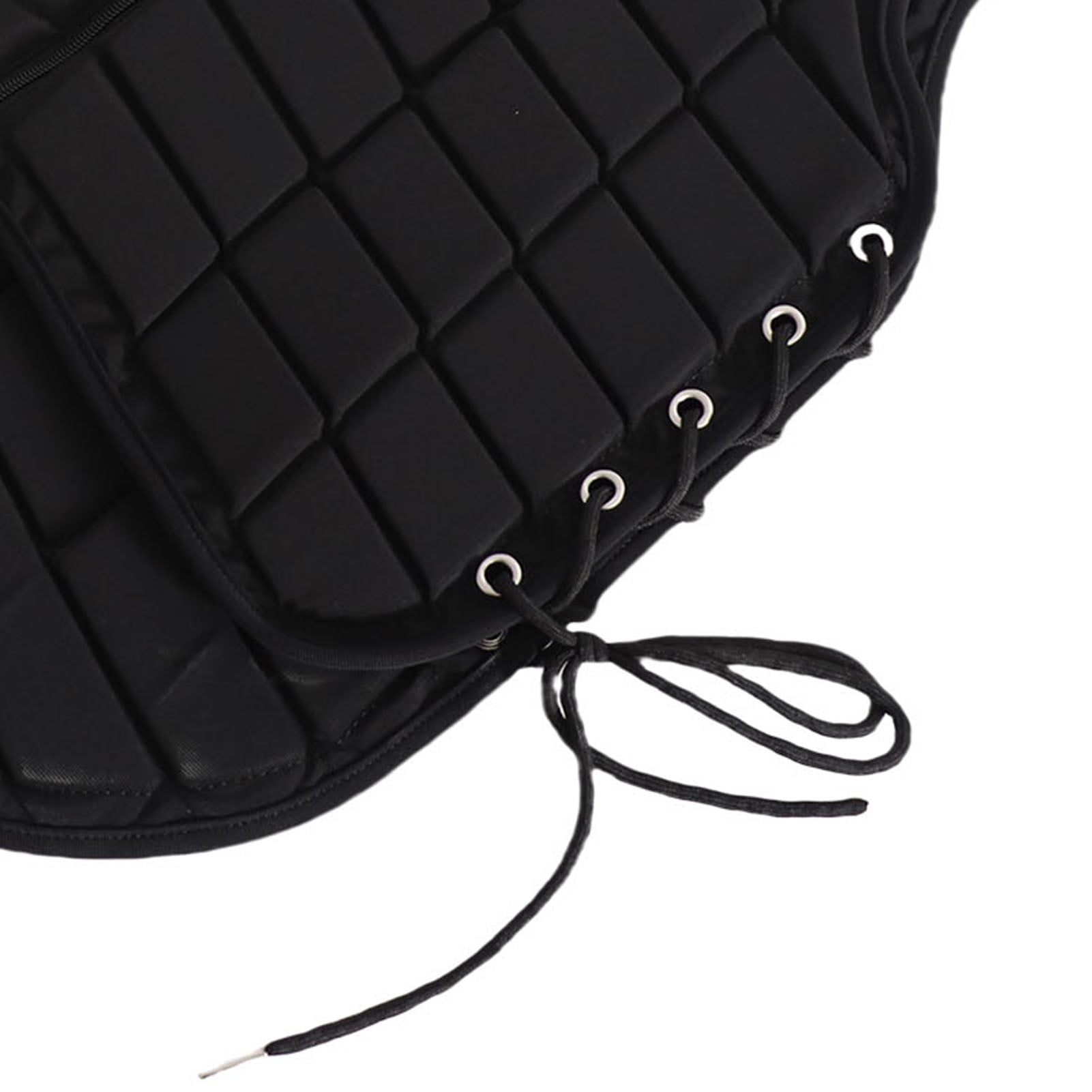 Riousery Equestrian Vest Professional Zip Closure Horse Riding Protective Vest Extended Padding Adult Size XL Black 26.8 inches / 68 cm