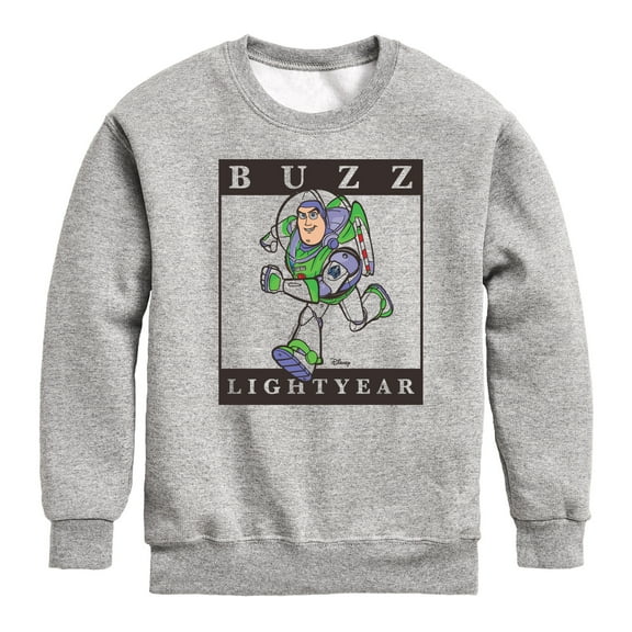 Toy Story 4 - Type Block Buzz - Toddler & Youth Crewneck Fleece Sweatshirt