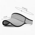 thumbnail image 5 of TFEOQRY Unisex Sun Visor Hat Wide Brim Lightweight Breathable UV Protection Adjustable Empty Top Baseball Mesh Cap, 5 of 6