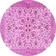 thumbnail image 1 of Ahgly Company Indoor Round Persian Pink Traditional Area Rugs, 7' Round, 1 of 4