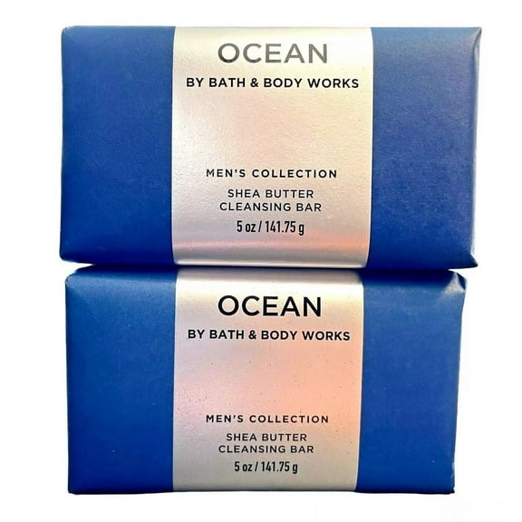 Bath and Body Works Ocean Shea Butter Cleansing Bar 5 Oz, 2 Pack