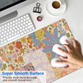 thumbnail image 4 of Long Mouse Pads for Desk,Pioneer Flower Floral Print Pattern Desk Mats on Top Of Desks, Desk Mouse Pad Extra Large with 3mm Non-Slip Base and Stitched Edge for Gaming,Office,Work,Home 31.5"x11.8", 4 of 6