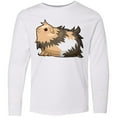 thumbnail image 3 of Inktastic Cute Long Haired Guinea Pig Long Sleeve Youth T-Shirt, 3 of 5