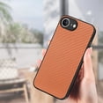 thumbnail image 5 of Compatible with iPhone 16e Case,Cute Woven Pattern Case for Women Men,Soft Shockproof Camera Protection Phone Case TPU Anti-Bumper Silicone Wireless Charging Case,Brown, 5 of 11