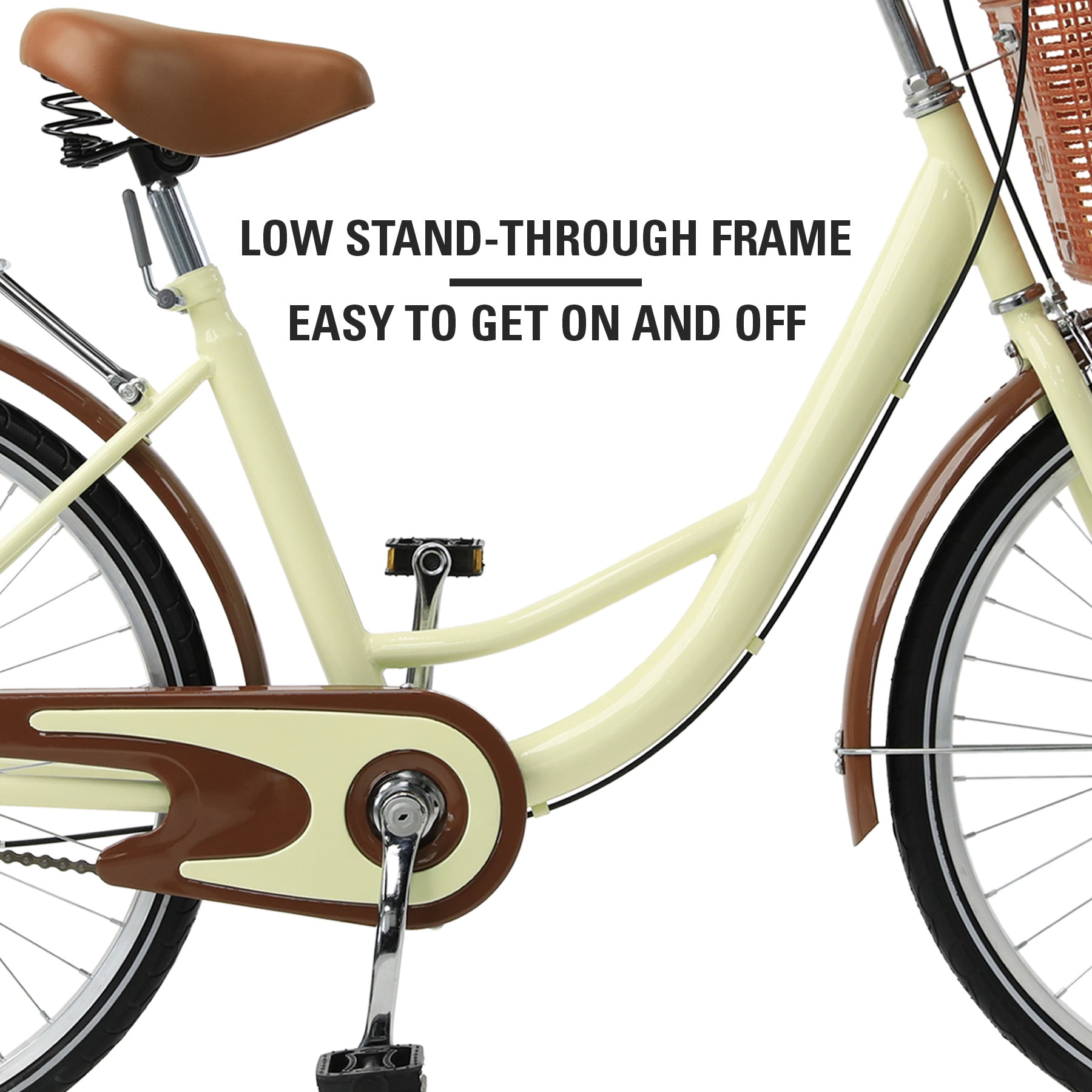 Viribus Extra Cushioned Spring Suspension seat 24'' Cruiser Bikes