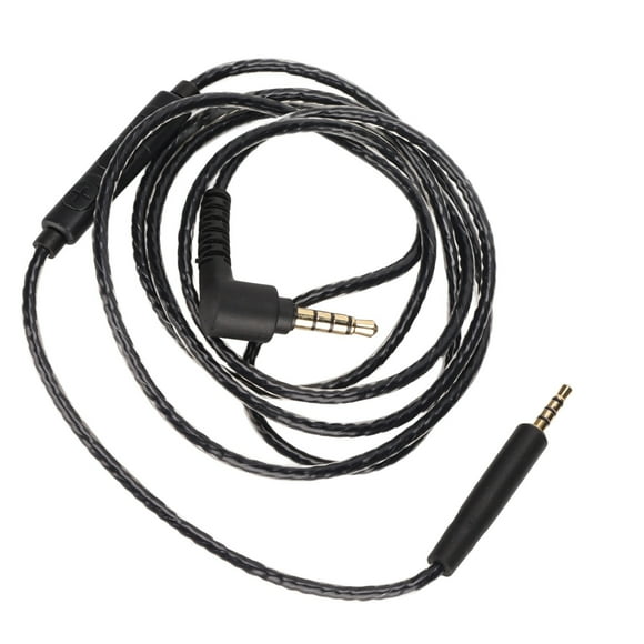 Câble d'Écouteurs, Noir Câble de Mise à Niveau 5 Cœurs Sans Oxygène avec Micro de Contrôle du Volume pour Aurora Live 2 pour OE2 pour Y40