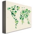thumbnail image 2 of Trademark Art "Dinosaur World Map" Canvas Wall Art by Michael Tompsett, 2 of 3