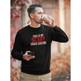 thumbnail image 2 of My Scary Sober Costume Sweatshirt Men -Smartprints Designs, Male x-Large, 2 of 4