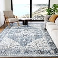 thumbnail image 1 of Alfombra de Área AMADA HOMEFURNISHING 183x274cm Azul Lavable, 1 of 8