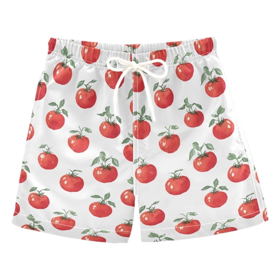 joogoo Boy Swim Trunks Tomatoes Bathing Beach Board Shorts M