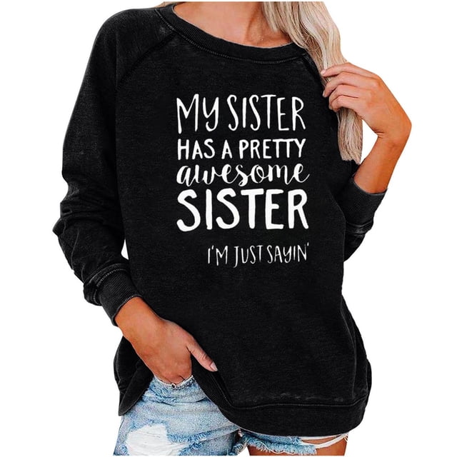 Pompotops Hiver Sexy Manches Longues Col Rond Manches Longues Tops Imprimés Régulier Sweatshirt Clair de Chemisier