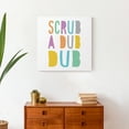 thumbnail image 4 of Creative Products Scrub A Dub Dub Blue 20x20 Canvas Wall Art, 4 of 5