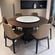 thumbnail image 4 of Italian Modern Dining Tables Nordic Wooden Round Minimalist Luxury Dining Tables Combination Mesa Restaurant Furniture QF50DT My Lux Decor Round, 4 of 10