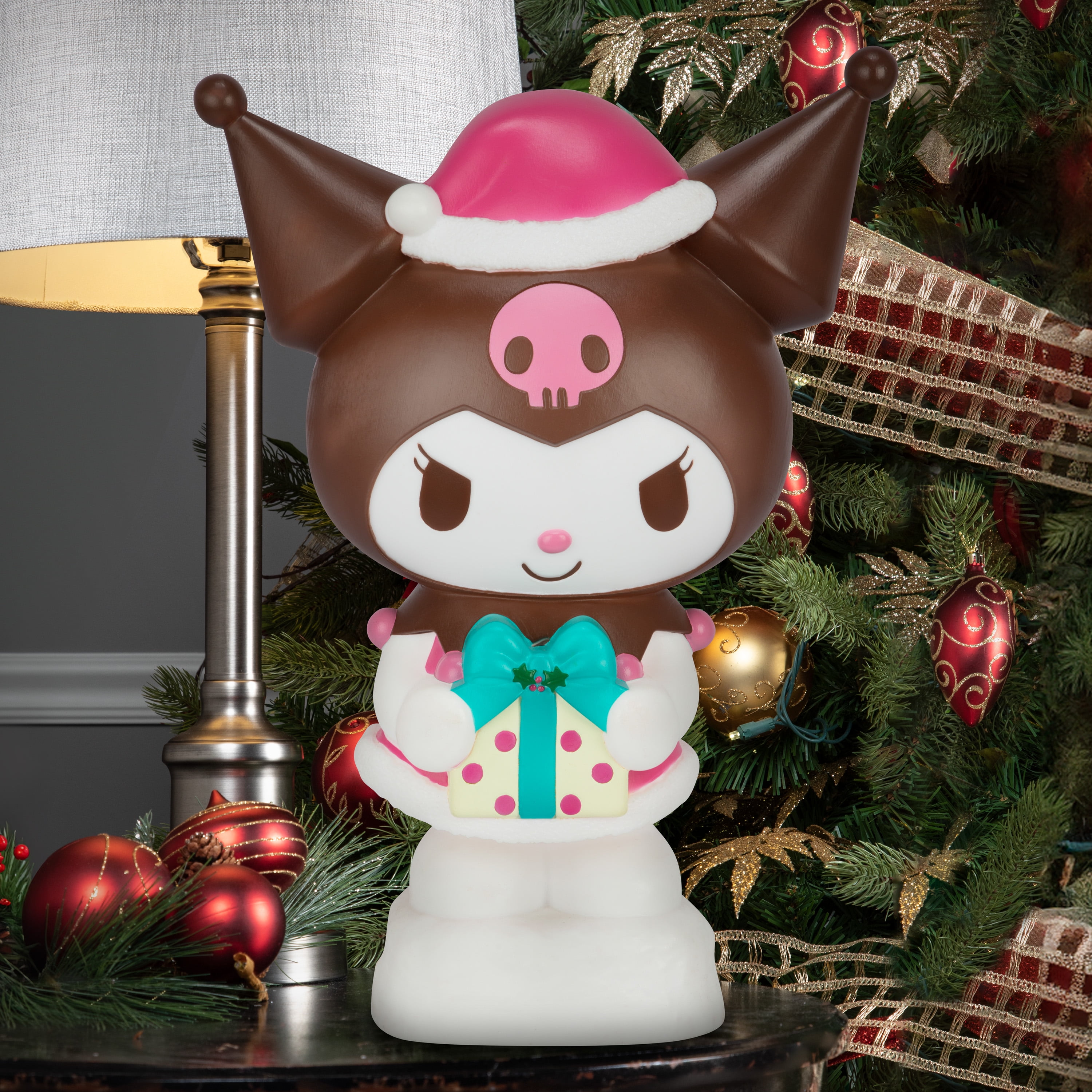 Kuromi with Present Lighted Blow Mold Outdoor Holiday Decor Sanrio