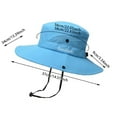 thumbnail image 5 of Sun Hats For Women Men Outdoor Camping Hiking Sports Adjustable Breathable Lightweight Wide Brim Summer Hat, 5 of 6