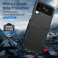 thumbnail image 7 of for Samsung Galaxy Z Flip 4 5G Case, Phone Case Heavy Duty 2 in 1 Full Body Rugged Shockproof Hybrid Hard PC Soft TPU Bumper Drop Protective Girls Women Boy Men Covers for Z Flip 4 5G, Black, 7 of 7