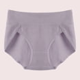 thumbnail image 3 of Daznico Womens Underwear - Breathable Women's Briefs Pure Cotton Crotch Belly Lift Belly Lift High Waist Plus Size Underwear - Panties for Women,Color:Purple,Size:4XL, 3 of 3