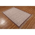thumbnail image 4 of Casavani Hand Block Printed Cotton Dhurrie Brown Kitchen Area Mat Square Outdoor Rug Home Decor Kilim 11x11 feet, 4 of 6