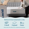 thumbnail image 6 of Lucid Refresh 14" Gel Memory Foam Mattress, Firm, California King, 6 of 15