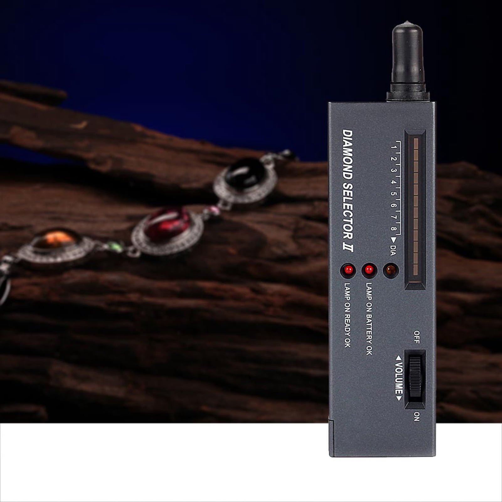 High Quality Portable Jewelry Diamond Gemstone Tester Selector LED Indicator Detector Tool