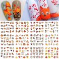 thumbnail image 2 of Pegatinas para decoración de uñas de otoño, pegatinas de agua para decoración de uñas de otoño, suministros para uñas, pegatinas de diseño de calabaza de pavo y hojas de arce, 12 Uds. JAMW Sencillez, 2 of 5