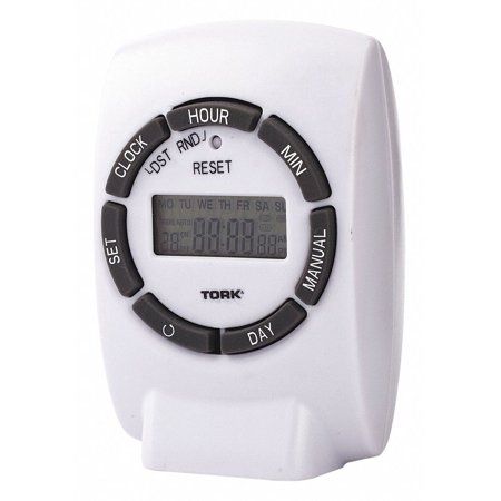 

Tork Plug In Timer White Indoor 125V 1000W 460E