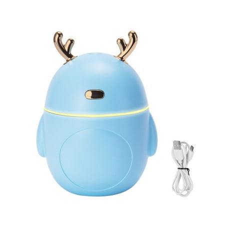 

Elenxs Air Humidifier 320ml 2W USB Animal Shape Humidifier Adjustable Colorful Light Mist Diffuser