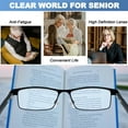 thumbnail image 5 of Joopin Metal Rectangula Full Frame Readers Glases 1.00, Lightweight Readers for Women Men, 5 of 9